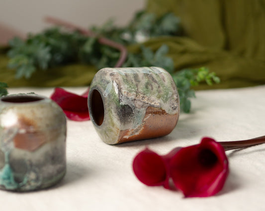 wood-fired bud vase