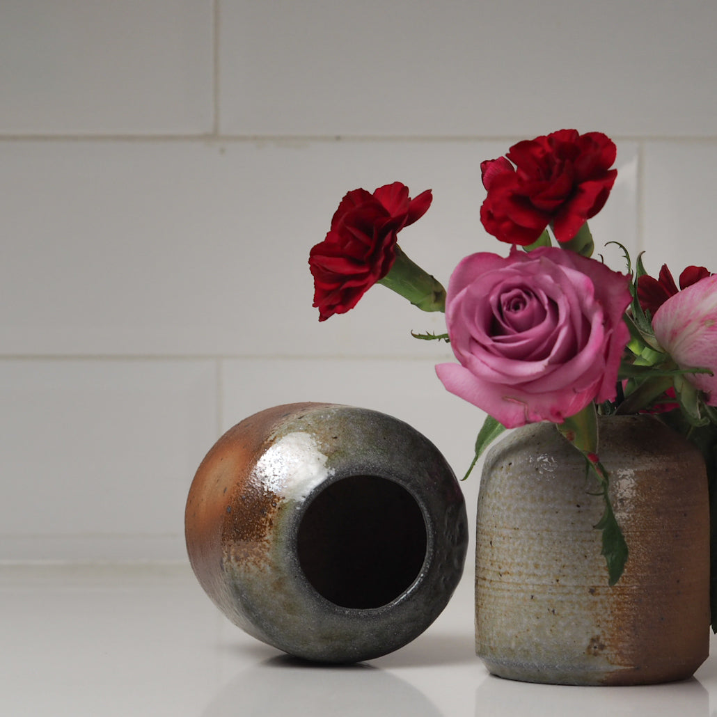 wood-fired bud vase