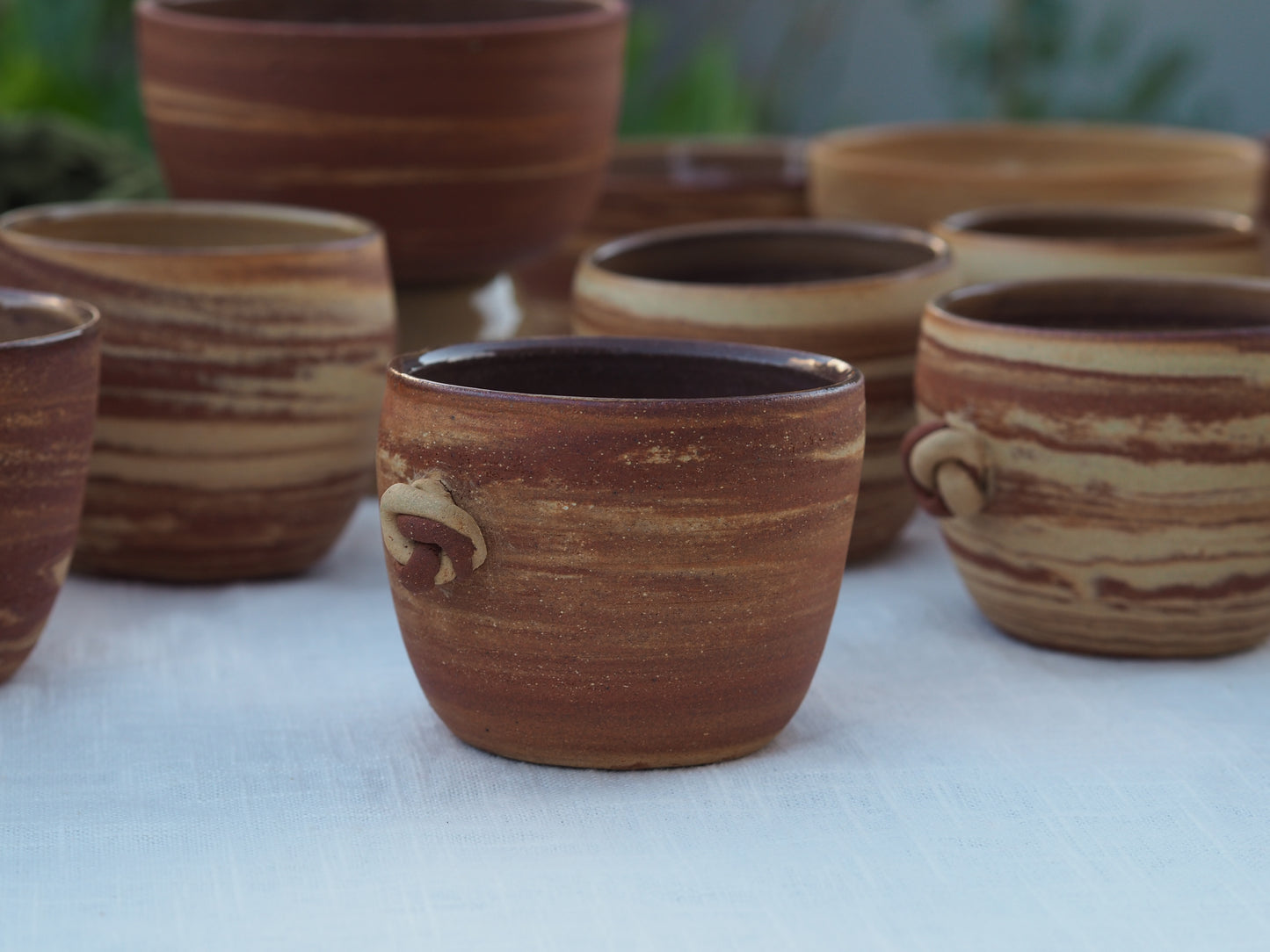 sandstone knotted mug